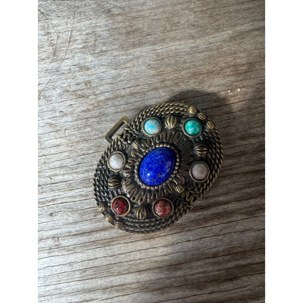 Vintage Douglas Paquette Brass Belt Buckle - Picture 2 of 4